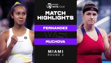Leylah Fernandez vs. Karolina Muchova | 2022 Miami Round 2 | WTA Match Highlights