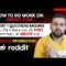 Reddit पे Question/Answer किस तरीके से लिखना चाइए और Post करना चाइए जो  Delete ना हो | Reddit.com