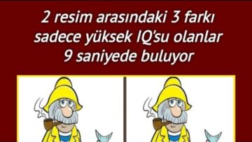 2 Resim arasındaki 3 fark Süre 9 Saniye