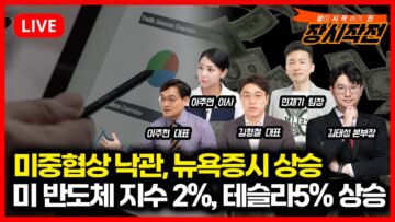 [6월11일 #장시작전] 미중협상 낙관론에 뉴욕증시 상승 / 미 반도체지수 2%상승,, 테슬라 이틀째 5% 급등 / 한국증시ETF 0.48%하락