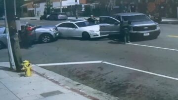 Man linked to Paramount protest detained by federal agents