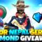 [🔴LIVE ]💎Diamond Giveaway 😍 BD or NEPAL Server Play Free Custom🗿 & Win Diamond 💎#freefire #shortlive