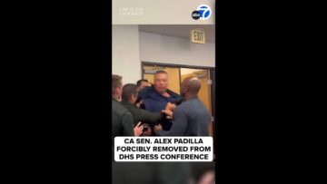 CA Sen. Alex Padilla forcibly removed from DHS press conference