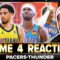 THUNDER-PACERS FINALS GAME 4 REACTION: Shai Gilgeous-Alexander pulls out late W vs Tyrese Haliburton