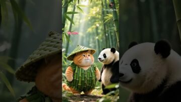Orange Bamboo Cat Open New Company 🎍🎍 #catstorytamil #shorts #shortsfeed #trending #catentertainment