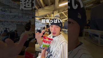 メジャーのひまわりの種の正しい食べ方 #アメリカ