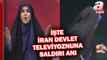 İran devlet televizyonuna füze isabet etti! İşte o anlar… | A Haber