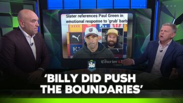 ‘Was said in jest’: Debate over Slater’s emotional ‘grub’ reply amid heartfelt reality | NRL 360