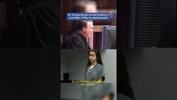 #shorts #court #crime An 18-year-old girl smiled foolishly in court after k*lling her grandparents