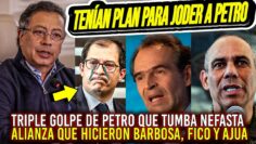 TRIPLE GOLPE DE PETRO. DETIENE ALIANZA DE R4T4S QUE TENÍAN FICO, BARBOSA Y “AJUA” PARA JODER A PRESI