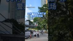 诺维娜大华广场外今早（24日）发现一具尸体，警员到场调查。