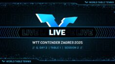LIVE! | T1 | Q. Day 2 | WTT Contender Zagreb 2025 | Session 2