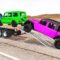 TRANSPORTING PIXAR CARS & FRUITS WITH COLORED & JOHN DEERE vs CLAAS vs TRACTORS – BeamNG.drive #983