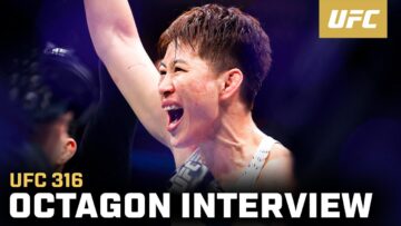 Wang Cong Octagon Interview | UFC 316