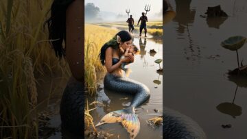 Mermaid mom attacked by humans! Brave Corgi Rescue is Heartwarming #cutedogs #funny #pets #love