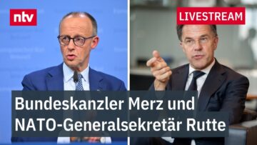 LIVE: Pressekonferenz von Kanzler Merz und NATO-Generalsekretär Rutte