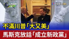 不滿川普「大又美」 馬斯克放話「成立新政黨」